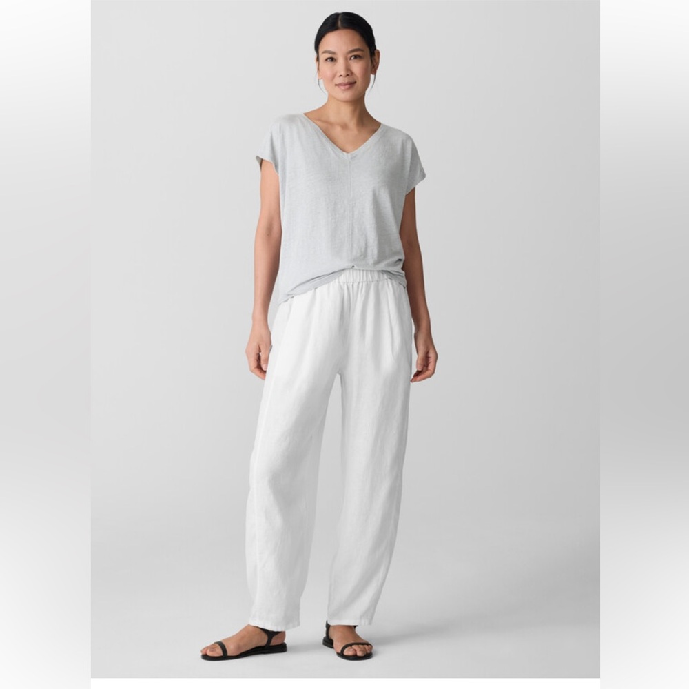 NWT Eileen Fisher Organic Linen Lantern Pant
